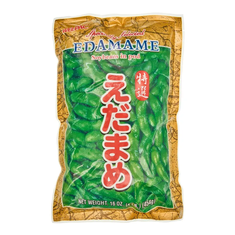 Wel Pac Frozen Edamame Unsalted in Pod, 1x454g