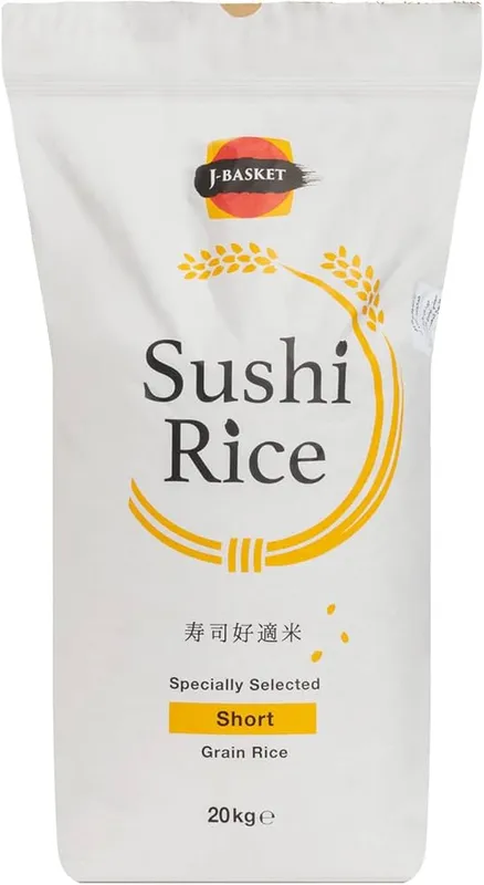 J-Basket Short Grain Sushi Rice, 1x20kg