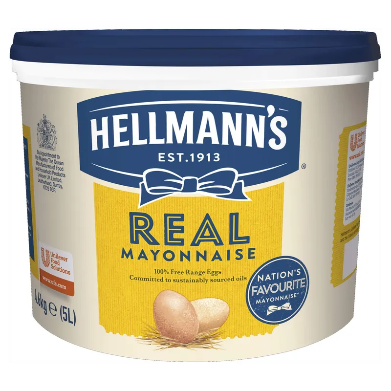 Hellmanns Real Mayonnaise, 1x5LT