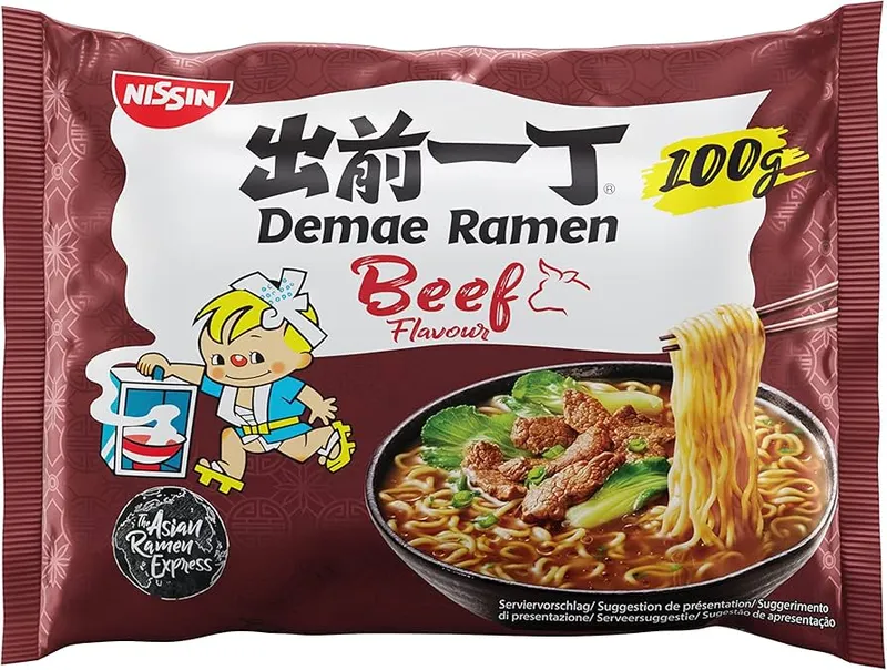 Nissin Beef Flavoured Instant Noodles, 30x100g