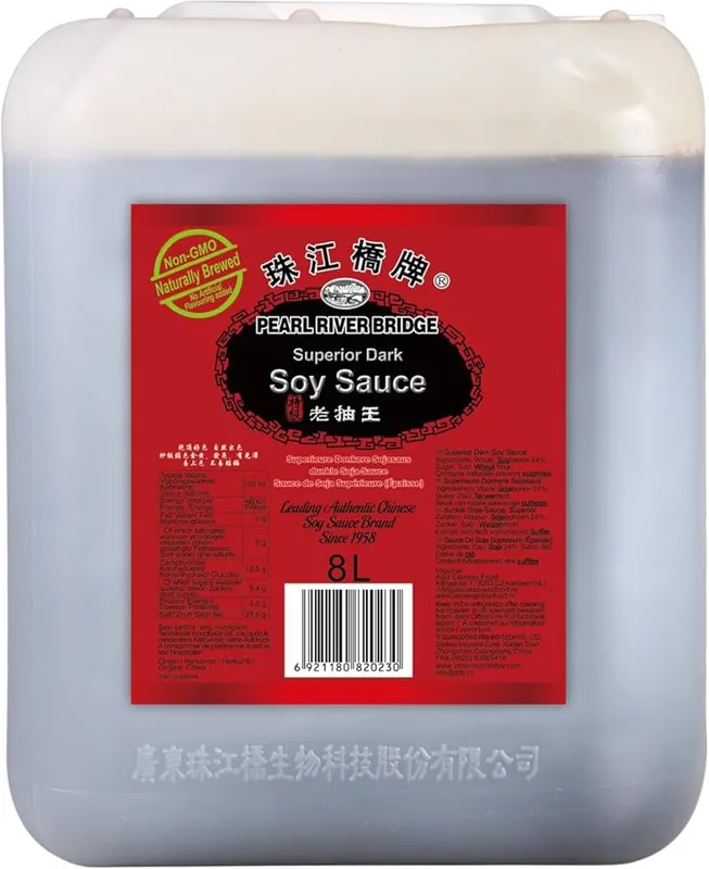 Pearl River Bridge Superior Dark Soy Sauce, 1x8L