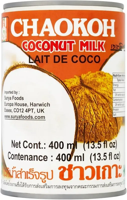 Chao Koh Coconut Milk, 24x400ml