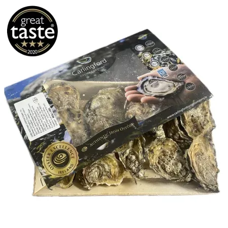 Fresh Live Carlingford Oysters, 1x25pcs