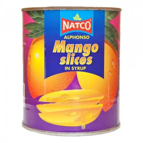 Natco Alphonso Mango Slices in syrup, 1x850g