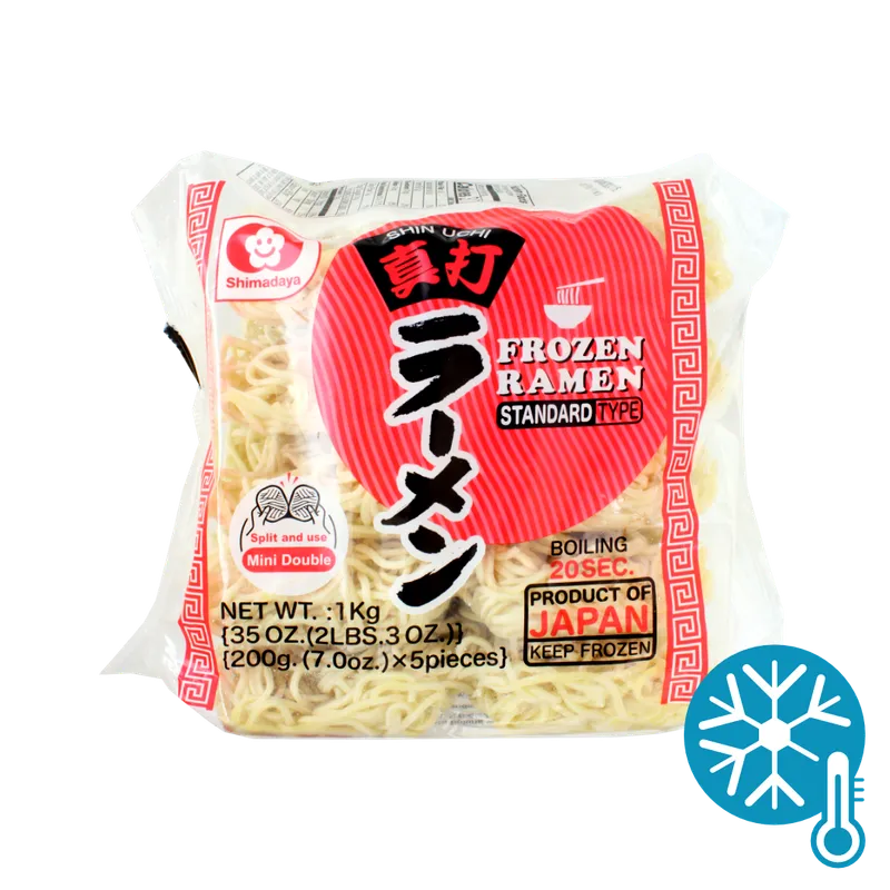 Shimadaya Shinuchi Frozen Ramen Noodles, 5x200g