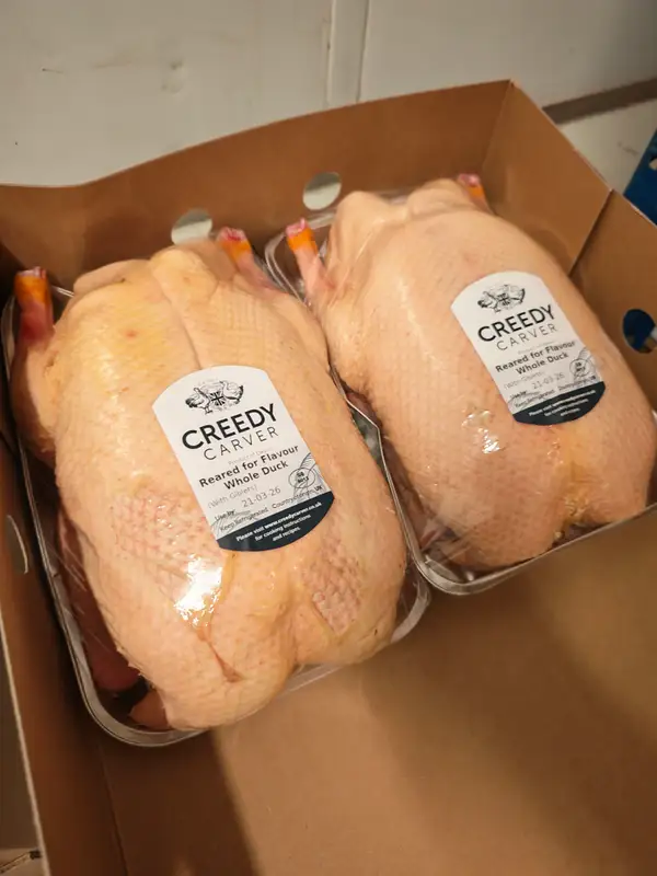 Creedy Carver Free Range Whole Duck, 1x3kg