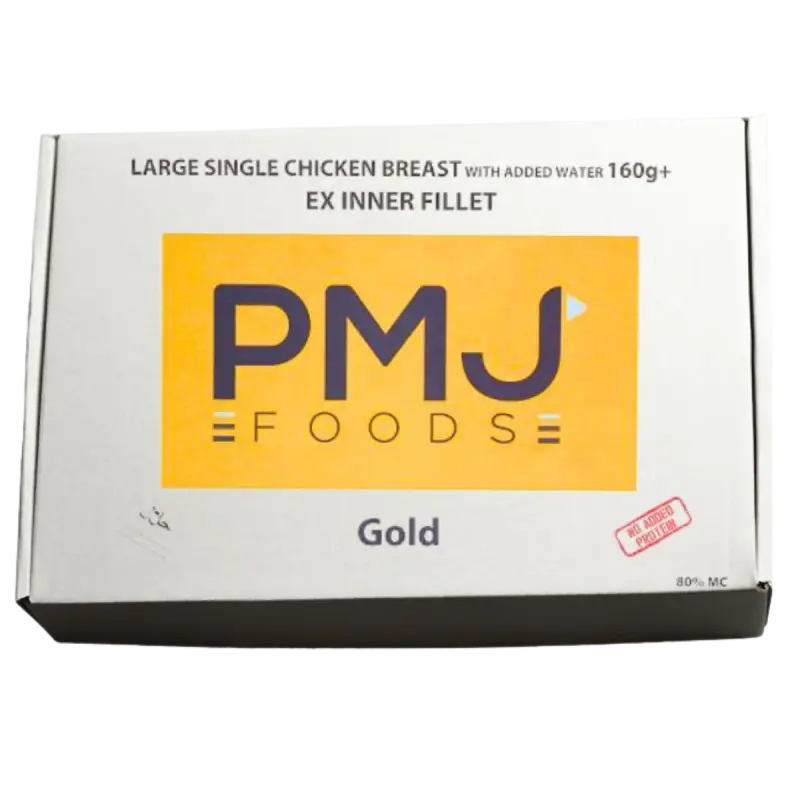 PMJ Gold Frozen Chicken Breast Fillet 80%, 1x10kg
