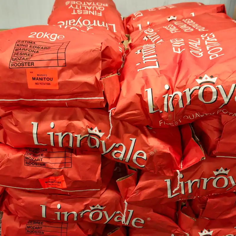 Linroyale Washed Red Potatoes, 1x20kg