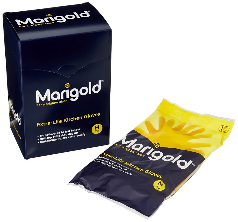 Marigold Washing Gloves Medium, 1x6 Pairs