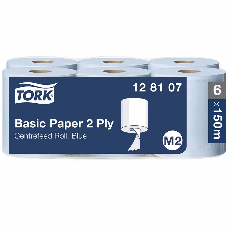 Tork Blue Centrefeed Roll, 1x6