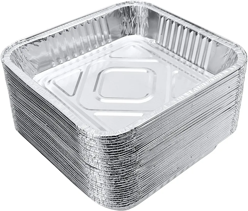 No9 Gold Brand by LLL Foil Containers 9x9x2, 1x200pcs