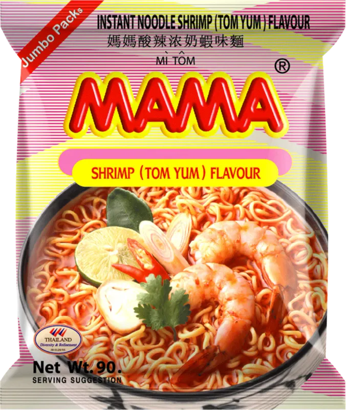 Mama Shrimp Tom Yum Instant Noodles, 20x90g