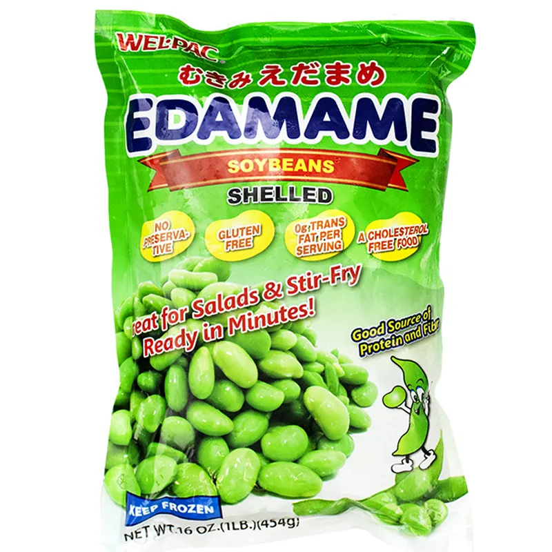 Wel Pac Frozen Edamame Soybeans Shelled, 1x454g