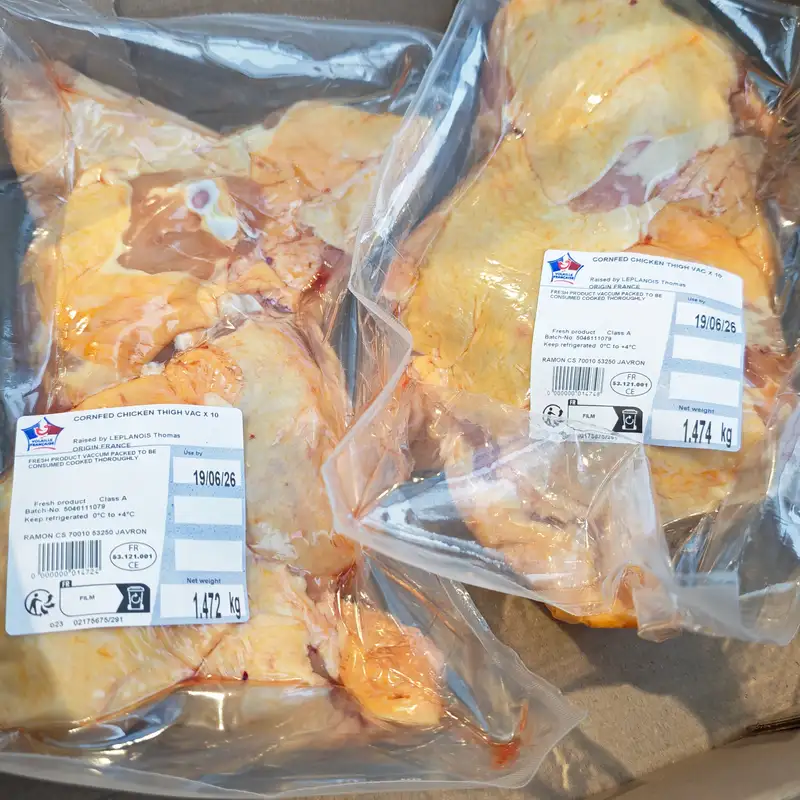 Fresh Raw Cornfed Chicken Thighs, 1x350g
