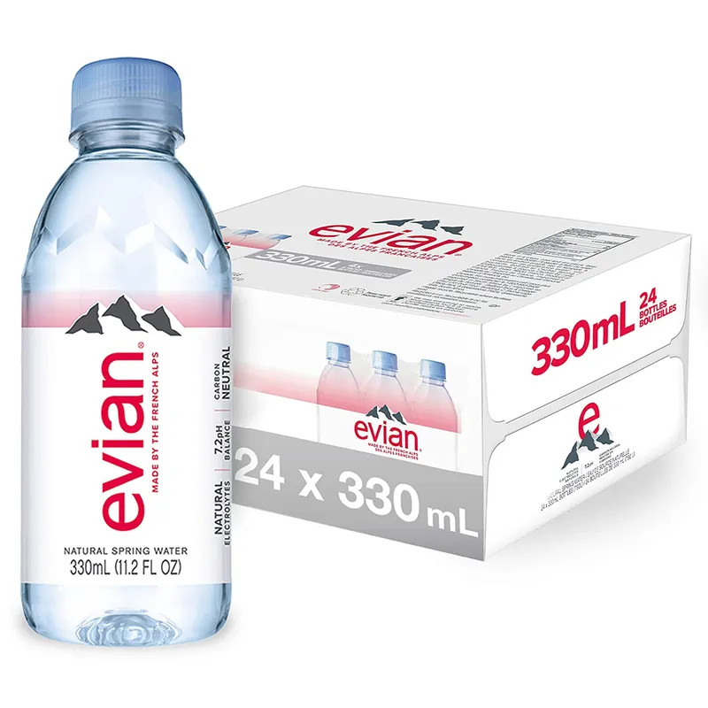 Evian Natural Spring Water 24x330ml